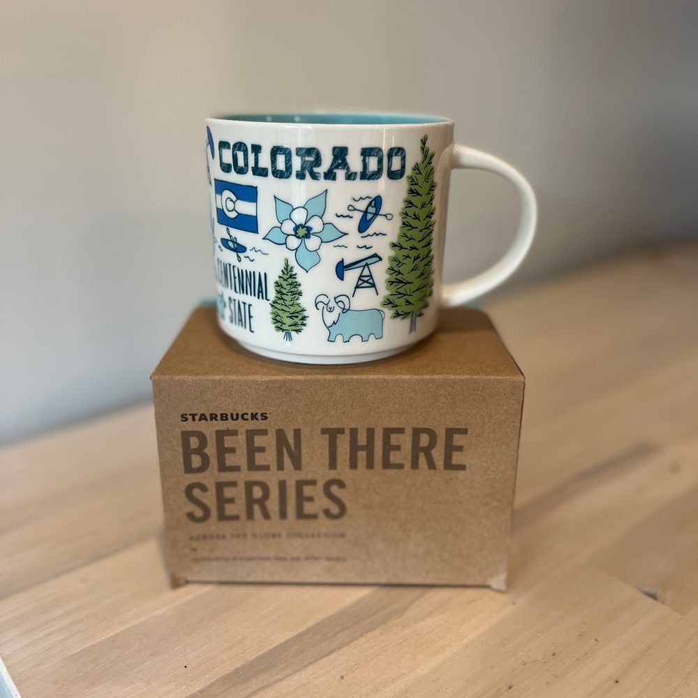 Starbucks Colorado Mug - Blue and Green Graphics